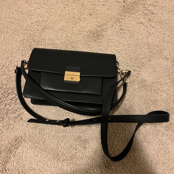 Kate Spade Black Crossbody Bag with Gold Accents - Picture 2 of 9